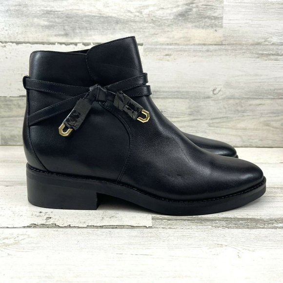 Cole Haan Shoes - Cole Haan Railyn Bootie Side Zip Ankle Bow Detaili
